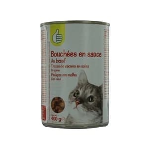 PRODUCTO ECONÓMICO ALCAMPO Bocaditos de vacuno en salsa 400 g.