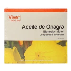 VIVE+ SALUD Y VIDA Complemento alimenticio de aceite de onagra (bienestar mujer) VIVE PLUS 48 uds.