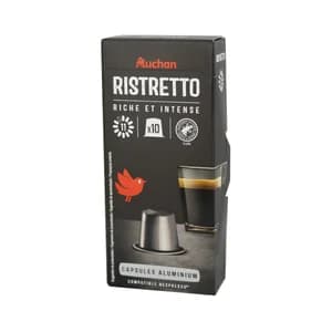 PRODUCTO ALCAMPO Café en cápsulas Ristretto I11,10 uds.