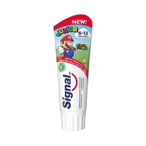 SIGNAL Junior Pasta de dientes infantil (6 a 13 años) sabor a frutos rojos 75 ml.