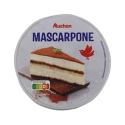 AUCHAN Queso mascarpone 250 g. Producto Alcampo