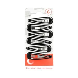 COSMIA Pinza metálica para cabello COSMIA 6 uds.