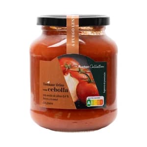 PRODUCTO ALCAMPO Collection Tomate frito con cebolla y aceite de oliva, elaborado a fuego lento 350 g.