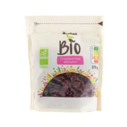 PRODUCTO ALCAMPO Bio Arándanos rojos deshidratados y azucarados ecológicos 175 g.