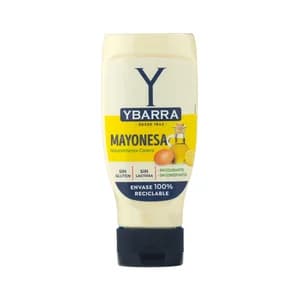 YBARRA Mayonesa bocabajo, sin conservantes ni colorantes bote 400 ml.