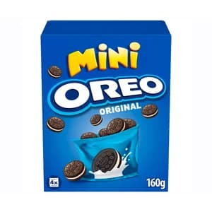 OREO Galletas Mini de cacao rellenas de crema de vainilla 160 g.