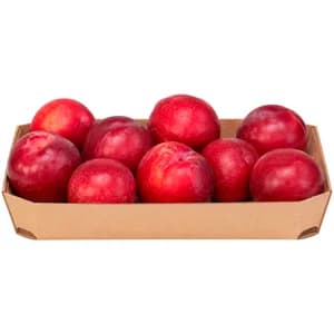Ciruelas rojas de calidad extra, bandeja 500 g.