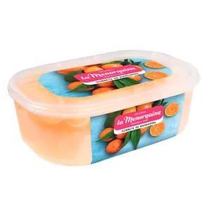LA MENORQUINA Tarrina de helado sabor sorbete de mandarina 1 l.