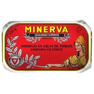 MINERVA Sardinas en salsa de tomate 120 g.