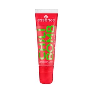 ESSENCE Chili bomb tono rojo brillante Brillo de labios voluminizador, aroma a fresa.
