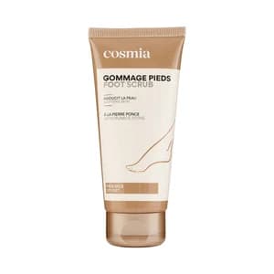 COSMIA Crema exfoliante para pies, con piedra pomez, para pies secos 100 ml.