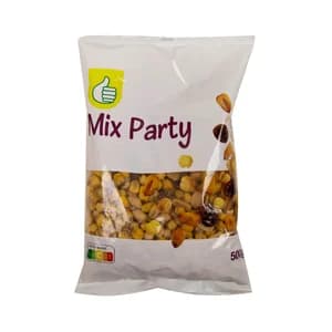 PRODUCTO ECONÓMICO ALCAMPO Surtido de frutos secos "Mix Party" PRODUCTO ECONÓMICO ALCAMPO 500 g.
