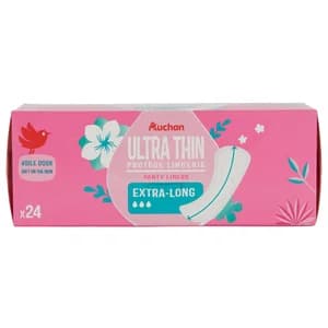 PRODUCTO ALCAMPO Salvaslips finos y extra largos, con forma anatómica 24 uds.