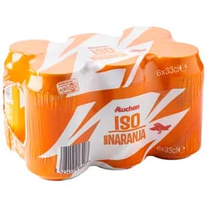PRODUCTO ALCAMPO Bebida isotónica con sabor a naranja pack de 6 uds x 33 cl.