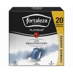 FORTALEZA Café cápsulas descafeinado platinium 20 ud. 104 g.