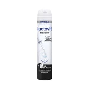 LACTOVIT Invisible Desodorante en spray para mujer, protección hasta 72 horas 200 ml.