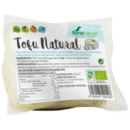 SORIA NATURAL Bio Tofu natural procedente de agricultura ecológica 250 g.