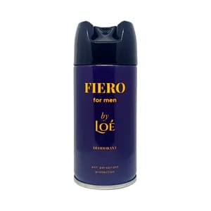 LOÉ Fiero Desodorante en spray para hombre con protección antitranspirante 150 ml.