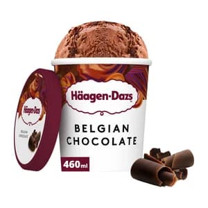 HÄAGEN-DAZS Tarrina de helado crema con chocolate belga 500 ml.