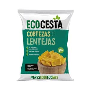 ECOCESTA Cortezas de lentejas ecológicas con un toque de curcuma 65 g.