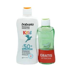 BABARIA Protector solar infantil FPS 50+ (200 ml) + after sun (100 ml.)