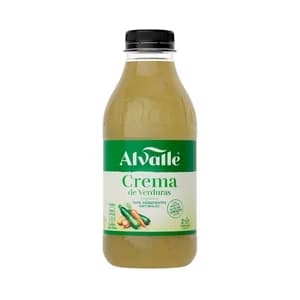 ALVALLE Crema de verduras con AOVE e ingredientes 100% naturales 600 ml.