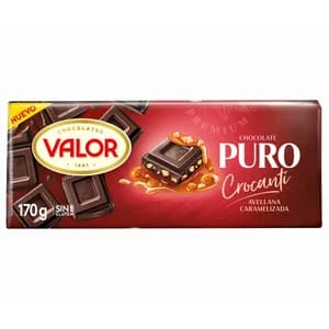 VALOR Chocolate negro puro crocanti 170 gr.