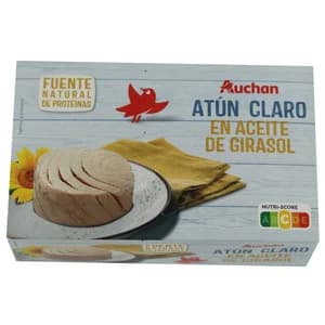 PRODUCTO ALCAMPO Atún claro en aceite de girasol lata de 143 g.