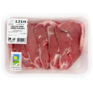 Chuletas de pierna de cordero ecológico