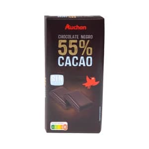 PRODUCTO ALCAMPO Tableta de chocolate negro 55% cacao 150 g.