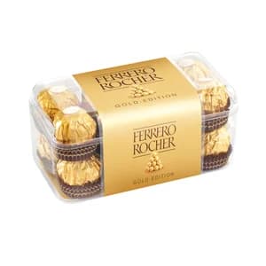FERRERO ROCHER Bombones crujientes de chocolate con leche y avellanas 200g.