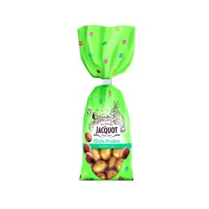 JACQUOT Huevos de Pascua de chocolate con leche pralíné 252 g.