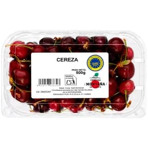 Cerezas de la montaña de Alicante con Indicación Geográfica Protegida (IGP), cesta 500 g.