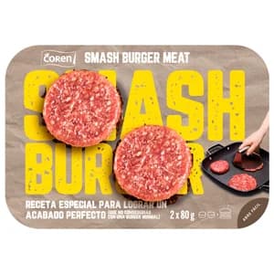 COREN Smash burgers de vacuno 2 x 80 g.