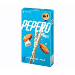 PEPERO Galleta stick de chocolate blanco con almendra 32 g.