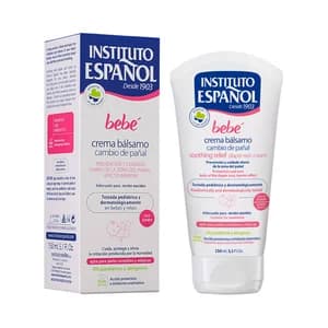 INSTITUTO ESPAÑOL Crema con textura bálsamo para el cambio del pañal, apta para pieles sensibles y atópicas INSTITUTO ESPAÑOL Bebé 150 ml.