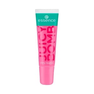 ESSENCE Juicy bomb tono 102 Witty watermelon Brillo de labios con acabado brillante y fragancia afrutada.