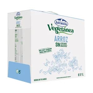 CENTRAL LECHERA ASTURIANA Bebida de arroz sin azúcares añadidos Vegetánea 6 x 1 l.