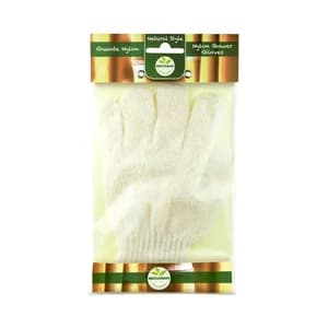 BECASAN NATURE Guante de nylon para exfoliación bajo la ducha BECASAN NATURE Natural style.