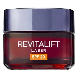 L´ORÉAL PARIS Crema de día anti-edad y renovadora con SPF 20 y Proxylane L"ORÉAL PARIS Revitalift laser 50 ml.