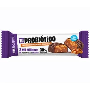 JUST LOADING Barrita de cacahuete y caramelo probiótico 50 gr.