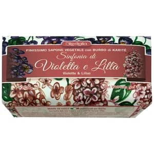 ITERITALIA Pastilla de jabón para tocador con aroma a violetas y lilas 200 g.