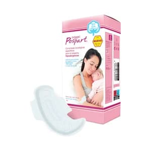 INDASEC Compresas de algodón con alas, hipoalergénicas, específicas para el postparto INDASEC Postpart 14 uds.