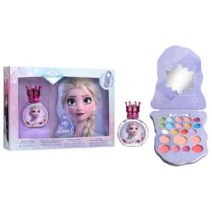 FROZEN Estuche con colonia infantil y paleta de maquillaje.