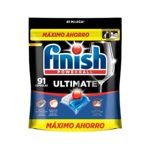 FINISH ULTIMATE Lavavajillas en cápsulas 91 ds 1.3kg