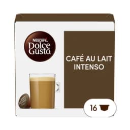 DOLCE GUSTO Café en cápsulas con leche intenso I6, 16 uds.
