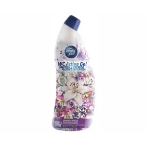 AMBIPUR Limpiador para WC en gel flores blancas, para una limpieza y brillo sorprendente 750 ml