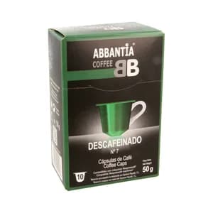 ABBANTIA Café en cápsulas compostables descafeinado nº7, 10 uds.