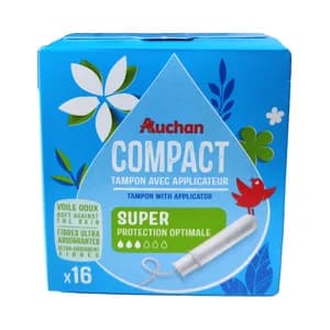 PRODUCTO ALCAMPO Tampones super con aplicador compacto 16 uds.
