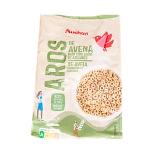 AUCHAN Aros de avena 400 gr